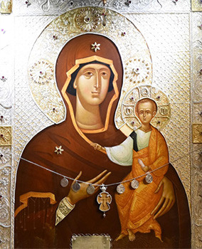 ICOANA MAICII DOMNULUI ANTIFONITRIA DE LA MĂNĂSTIREA CORNET